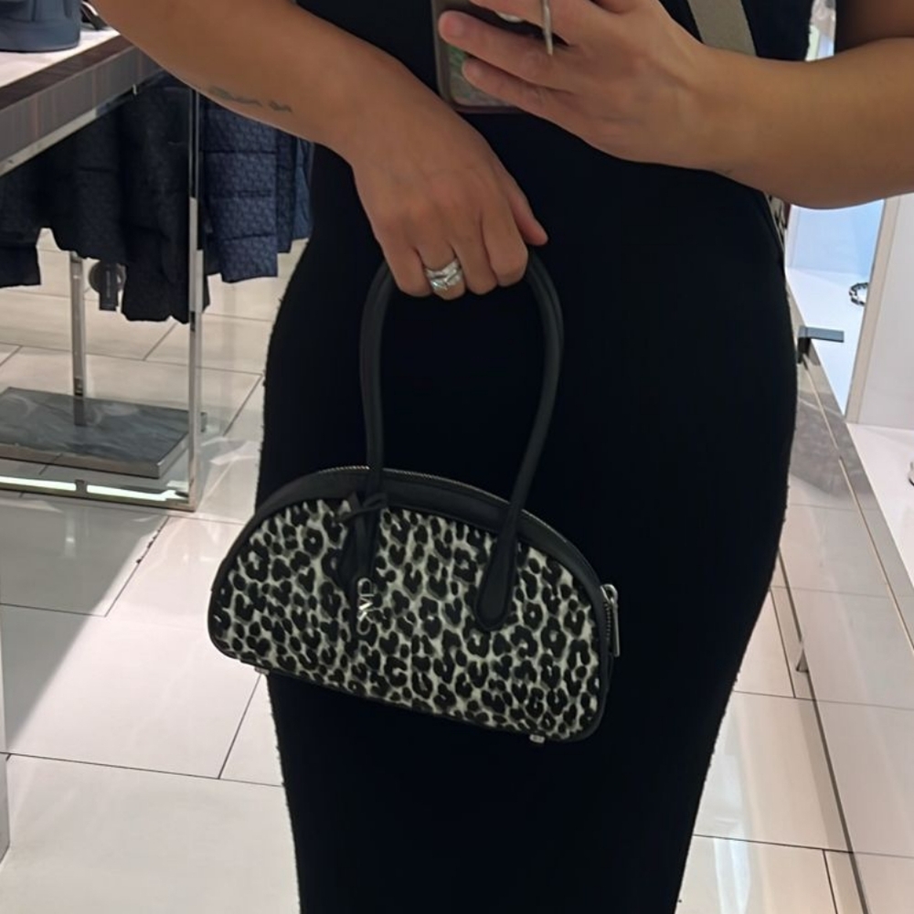 Michael Kors LuLu Small Leopard Satchel - Picture 9 of 13